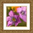 thumbnail image 1 of Popcorn 12x12 Gold Ornate Wood Framed with Double Matting Museum Art Print Titled - Purple Flower Blue Anthers I a, 1 of 4