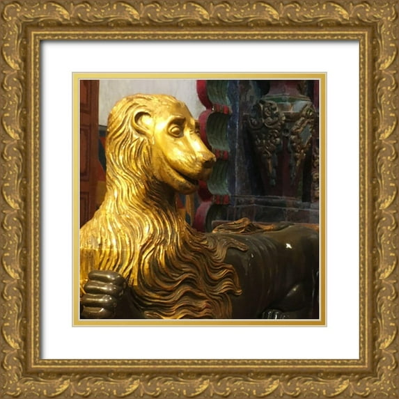 Popcorn 12x12 Gold Ornate Wood Framed with Double Matting Museum Art Print Titled - San Xavier Del Bac VII
