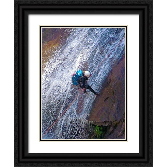 Popcorn 12x14 Black Ornate Wood Framed with Double Matting Museum Art Print Titled - Rappel III