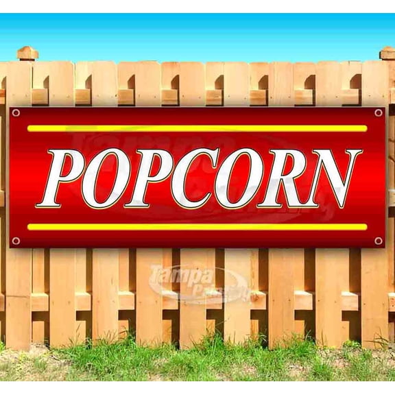 Popcorn 13 oz Vinyl Banner With Metal Grommets