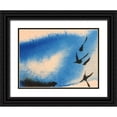 thumbnail image 1 of Popcorn 14x11 Black Ornate Wood Framed with Double Matting Museum Art Print Titled - Watercolor In Bloom I, 1 of 4