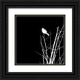 thumbnail image 1 of Popcorn 15x15 Black Ornate Wood Framed with Double Matting Museum Art Print Titled - Bird Silhouette VII, 1 of 4