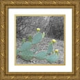 thumbnail image 1 of Popcorn 15x15 Gold Ornate Wood Framed with Double Matting Museum Art Print Titled - Wildflowers BandW IV, 1 of 4