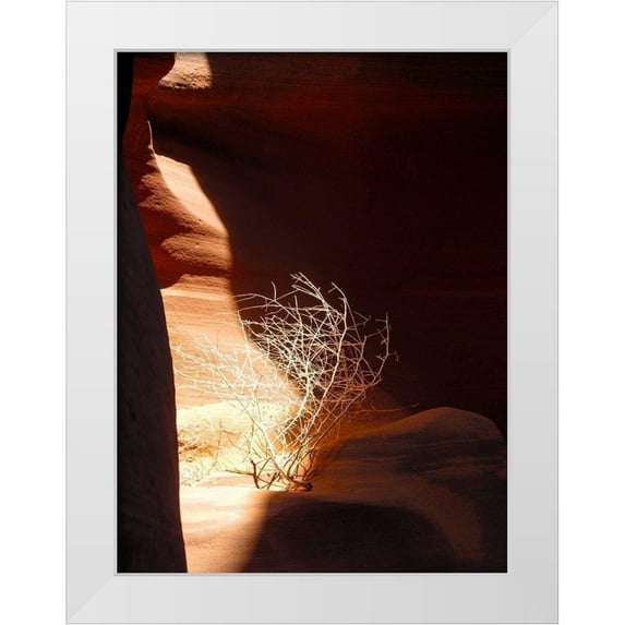 Popcorn 15x18 White Modern Wood Framed Museum Art Print Titled - Antelope Canyon V