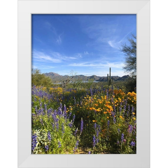 Popcorn 15x18 White Modern Wood Framed Museum Art Print Titled - Wildflowers XXV