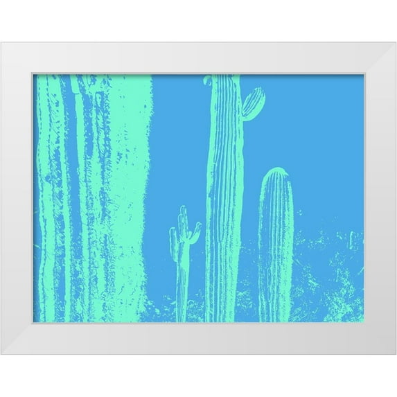 Popcorn 18x15 White Modern Wood Framed Museum Art Print Titled - Desert Silhouette VII