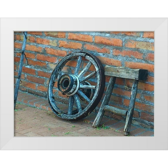 Popcorn 18x15 White Modern Wood Framed Museum Art Print Titled - Wagon Wheel
