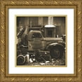 thumbnail image 1 of Popcorn 20x20 Gold Ornate Wood Framed with Double Matting Museum Art Print Titled - Junkyard D: Sepia, 1 of 4