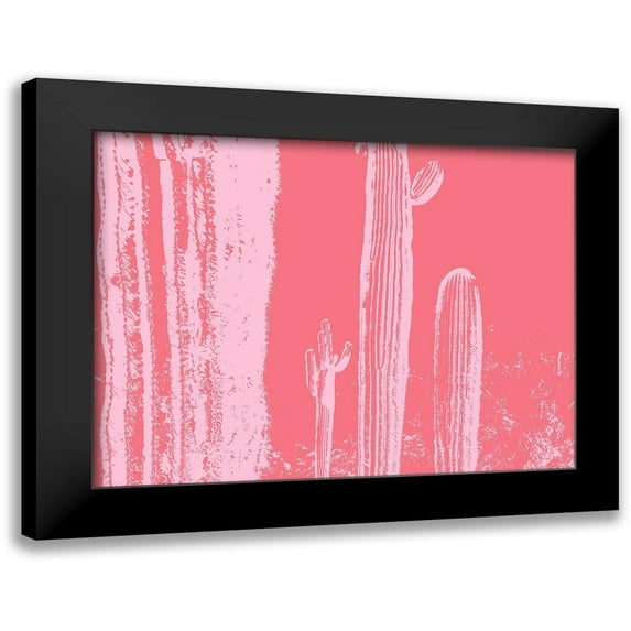 Popcorn 24x19 Black Modern Framed Museum Art Print Titled - Desert Silhouette VI