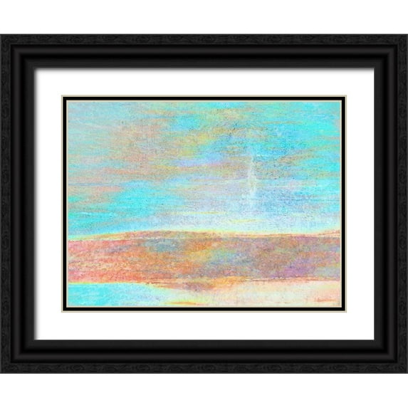 Popcorn 24x19 Black Ornate Wood Framed with Double Matting Museum Art Print Titled - Landscape