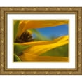 thumbnail image 1 of Popcorn 32x25 Gold Ornate Wood Framed with Double Matting Museum Art Print Titled - Sunflower III, 1 of 4