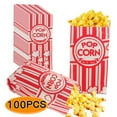 Popcorn Bags 1oz Disposable Paper Popcorn Bags for Party Supplies Retro