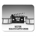 thumbnail image 1 of Popcorn Blue Film Cinema Design Movie Time Shining Sign Strip Box Mousepad Mouse Pad Mouse Mat 9x10 inch, 1 of 3