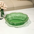 thumbnail image 1 of Popcorn Bowl,Salad Bowl,Clear Plastic Serving Bowl, Round Multipurpose Bowl, Reusable Transparent Tray for Fruit Salad Snack Popcorn Party Serving(Green), 1 of 6