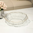 thumbnail image 1 of Popcorn Bowl,Salad Bowl,Clear Plastic Serving Bowl, Round Multipurpose Bowl, Reusable Transparent Tray for Fruit Salad Snack Popcorn Party Serving(White), 1 of 6