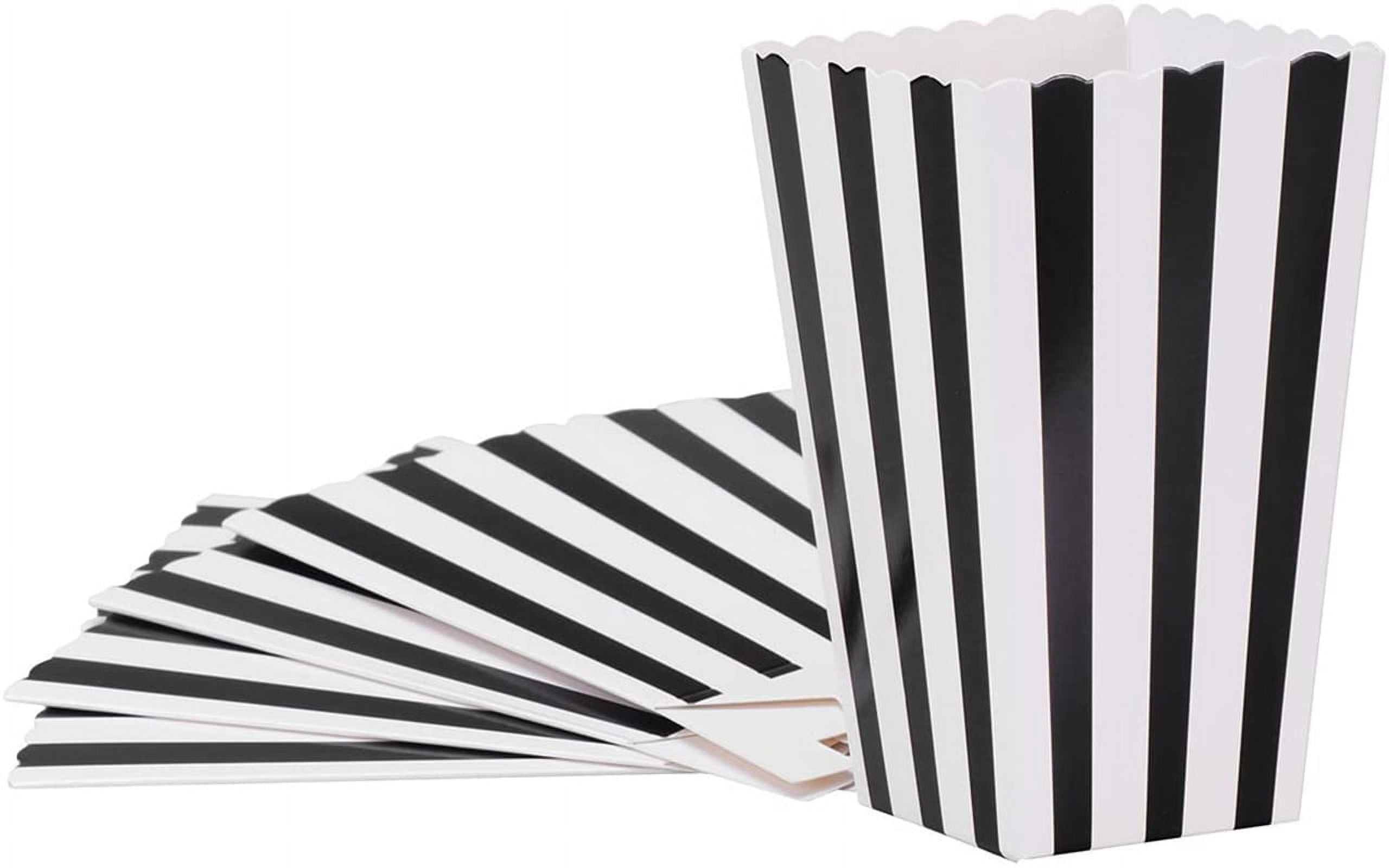 Popcorn Boxes, Candy Container Paper Strip Box for Movie Party Favor ...