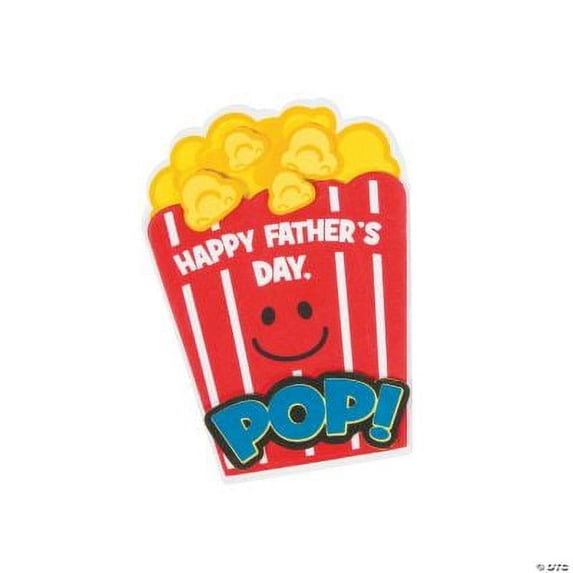 Popcorn Father'S Day Magnet 12 - Craft Kits - 12 Pieces