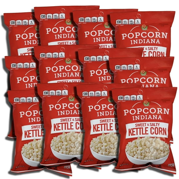 Popcorn Indiana Popcorn Indiana Gourmet Original Sweet & Salty Kettle Popcorn, 1 oz, 12 Bags