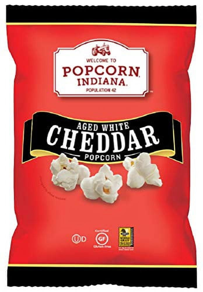 Popcorn Indiana, Kettlecorn, 2.1 oz. (6 Count) (Aged White Cheddar, 3.5