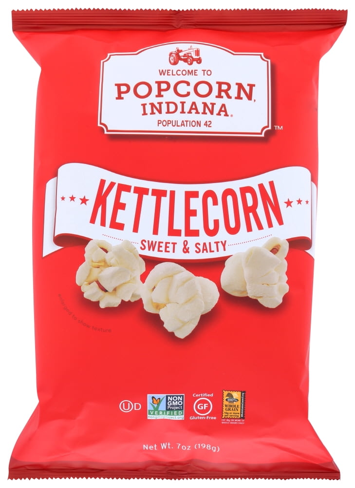 Popcorn Indiana Popcorn - Original Kettlecorn , 7 OZ - Walmart.com