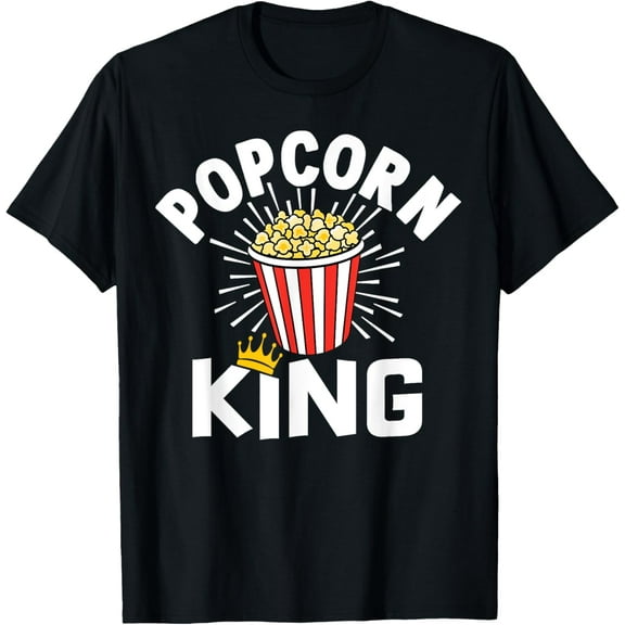 Popcorn King Cinema Movie Snack T-Shirt