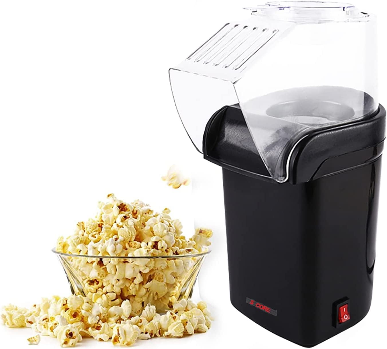 Popcorn Machine Hot Air Electric Popper Kernel Corn Maker Bpa Free No Oil  Red, 1 unit - Kroger