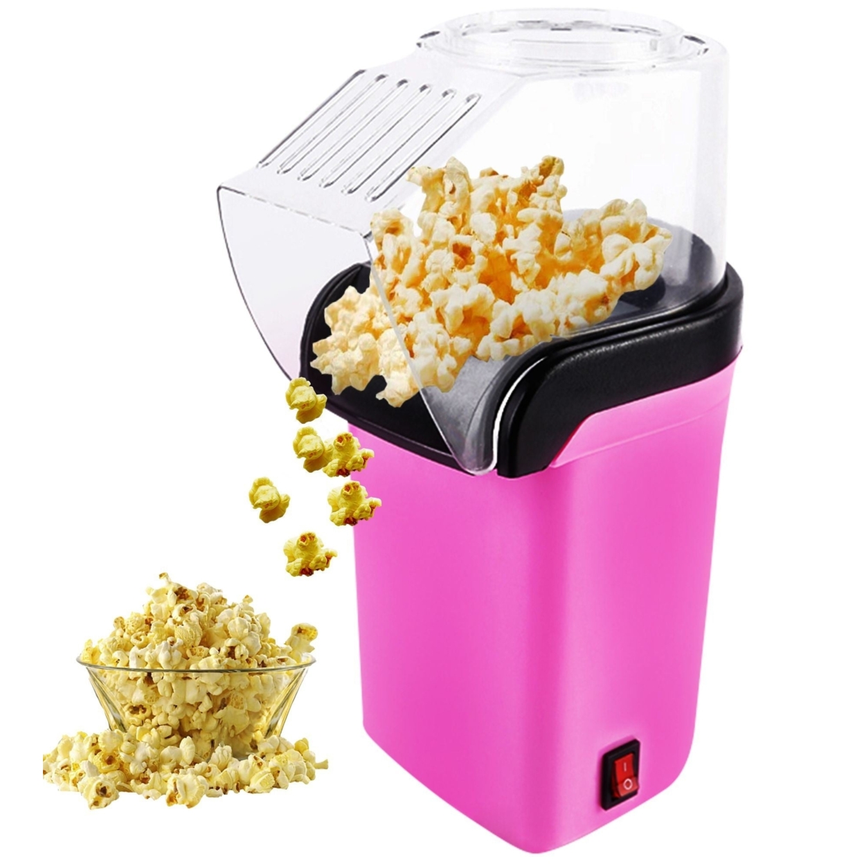 Popcorn Machine Hot Air Electric Popper Kernel Corn Maker Bpa Free No