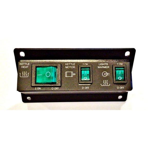 Popcorn Machine Switchbox 48501 for Gold Medal Machines - Includes 3 switches