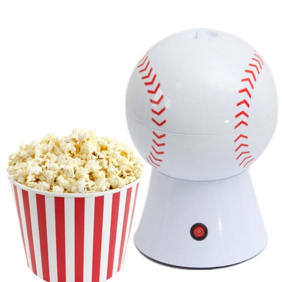 Popcorn Maker Machine,Home Mini Popcorn Maker,Cute Toy Style Popcorn Maker,Healthy Popcorn for Home Theater Party,EU(Volleyball)