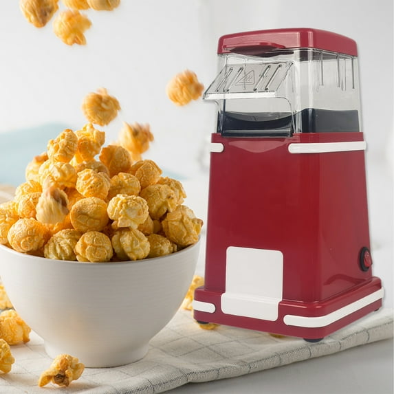 Popcorn Maker,Mini Retro Air Popper Popcorn Machine,Hot Air Popcorn Popper Electric, Oil-Free One-Button Control, Compact Design for Home & Gifts