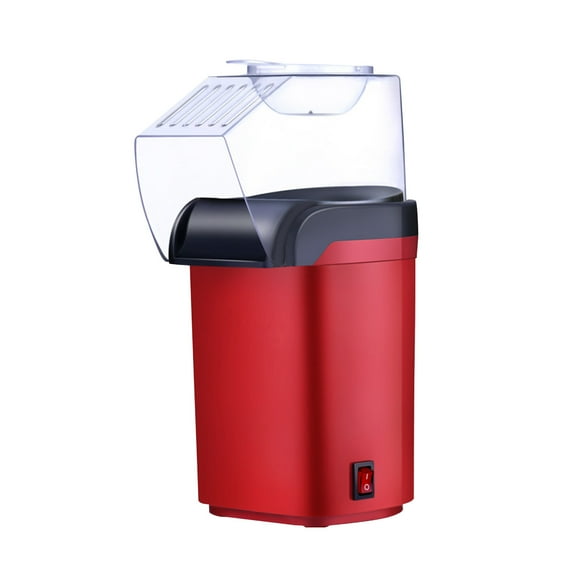 Popcorn Maker - Quick 3-Minute Hot Air Popcorn Machine with Spoon - Perfect for Movie Nights and Parties