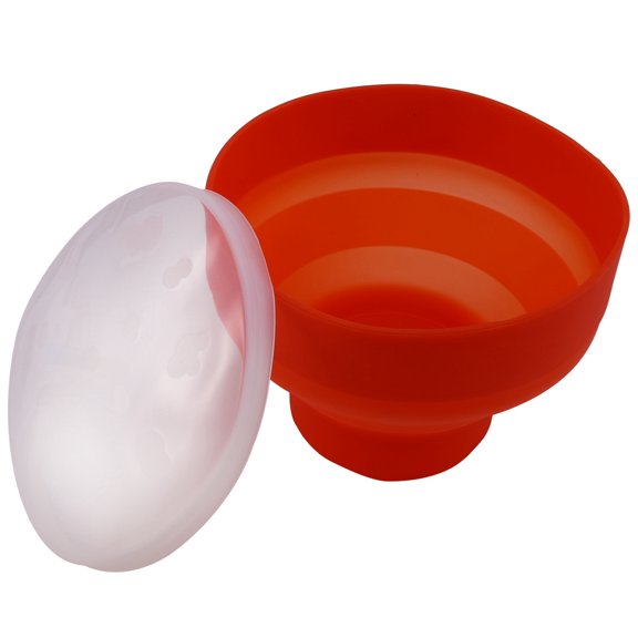 Popcorn Microwave Silicone Foldable Red Kitchen Easy Tools Diy Popcorn Bucket Bowl Maker with Lid