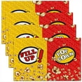 thumbnail image 1 of Popcorn Pattern Placemat for Kitchen Dining Table Decor Indoor Outdoor Red Yellow Popcorn Placemats Set of 4 Movie Theater Food Table Place Mats, Tasty Food 18"x12", 1 of 2