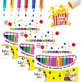 thumbnail image 1 of Popcorn Pen, 3D Magic Popcorn Pens, DIY Puffy Painting Pens for Cards, Crafts, Graffiti Stationery (3Box-12pcs), 1 of 9