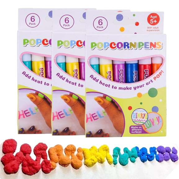 Popcorn Pens, DIY Bubble Drawing Pens, 3D Art Pen for Creative Crafts