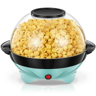 West Bend 82707B Stir Crazy Electric Hot Oil Popcorn Popper Machine with Rod Lid