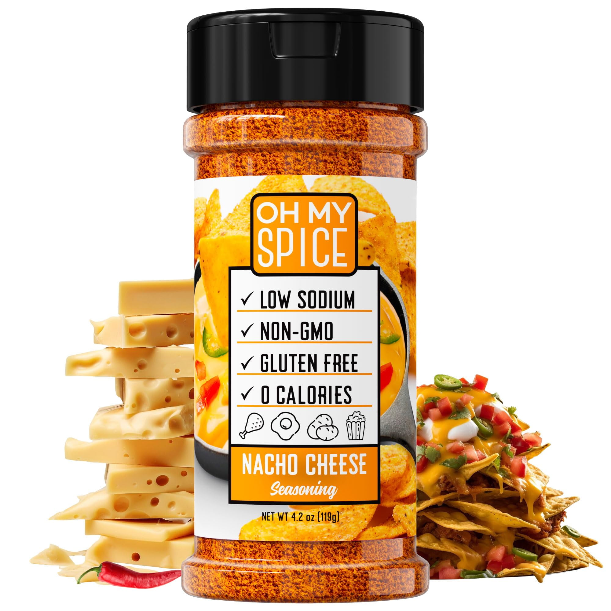 Popcorn Seasoning Nacho MMF7 Flavor Mix Zesty Cheddar Powder. Chicken