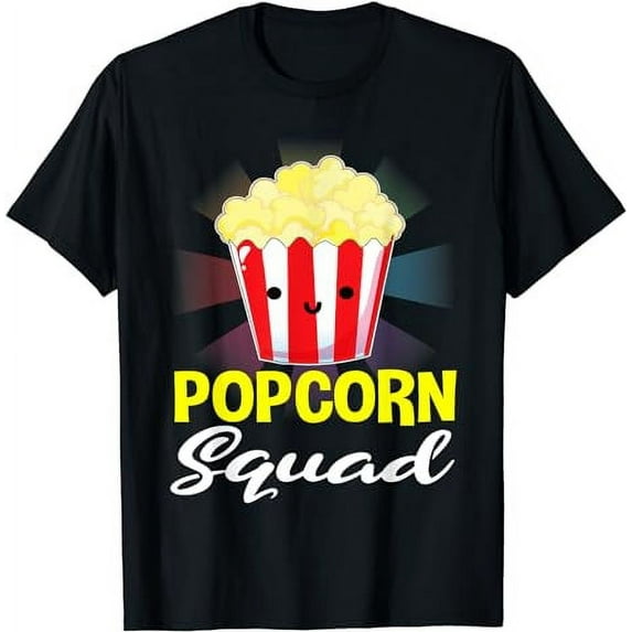 Popcorn Squad, Popcorn Gift, Popcorn Lovers, Movie Fans T-Shirt