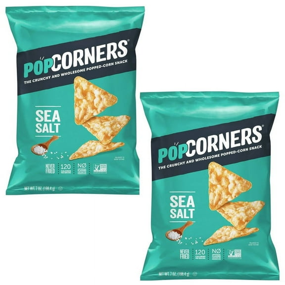 Popcorners,2 pack Sea Salt Popped Corn Snacks