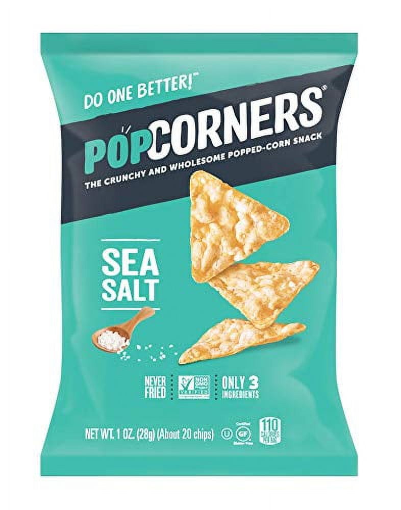 Popcorners Gluten Free Popped Corn Snacks, Sea Salt, 20 Oz