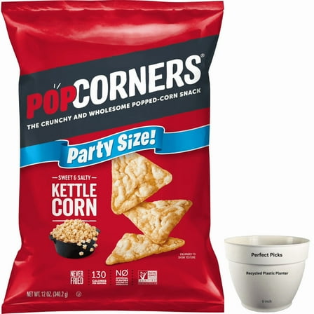 Popcorners Kettle Corn Popped Corn Snack, 12 oz (2 Pack)