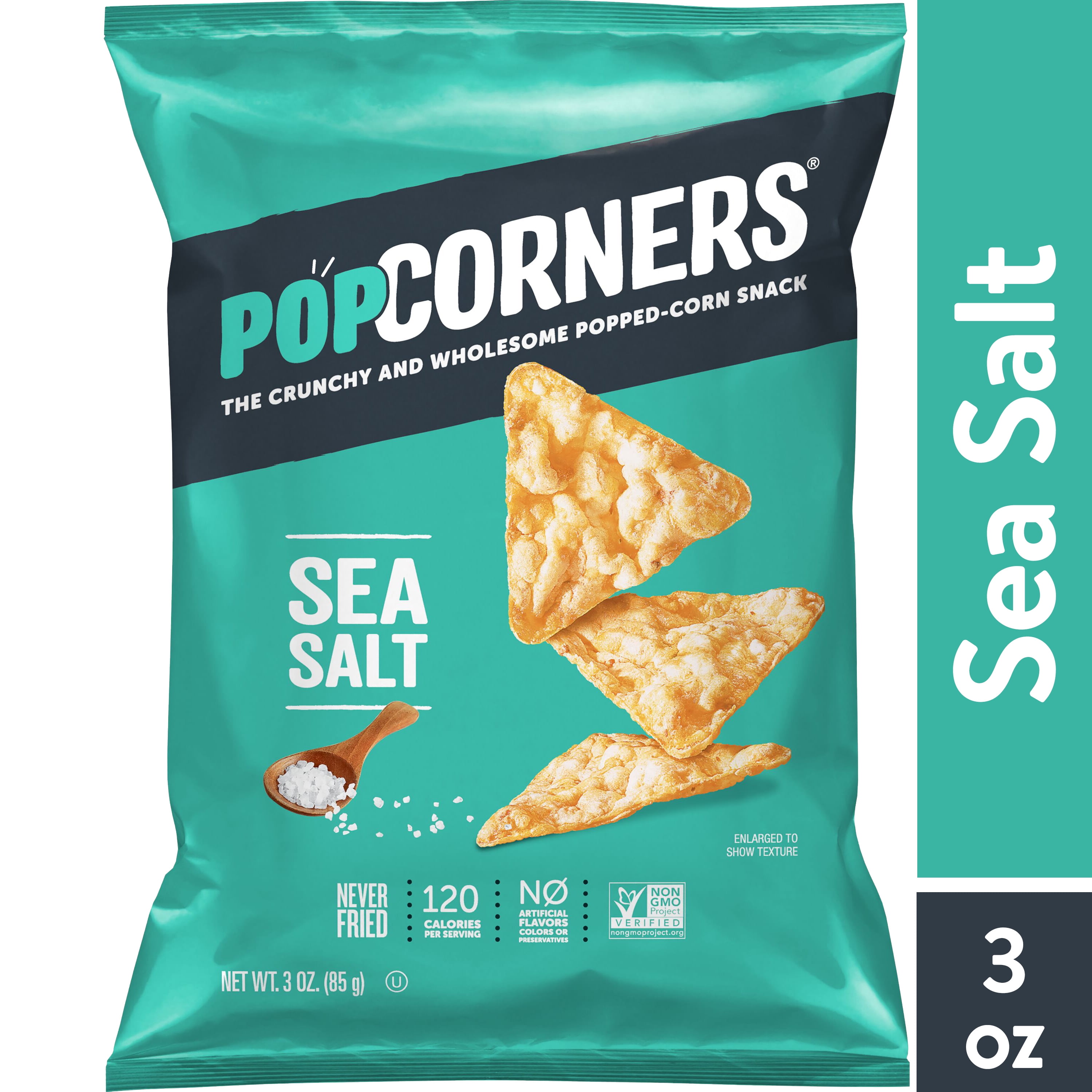 Popcorners Popped Corn Chips Sea Salt Flavor Snack Chips, 5.0 Ounce Bag ...
