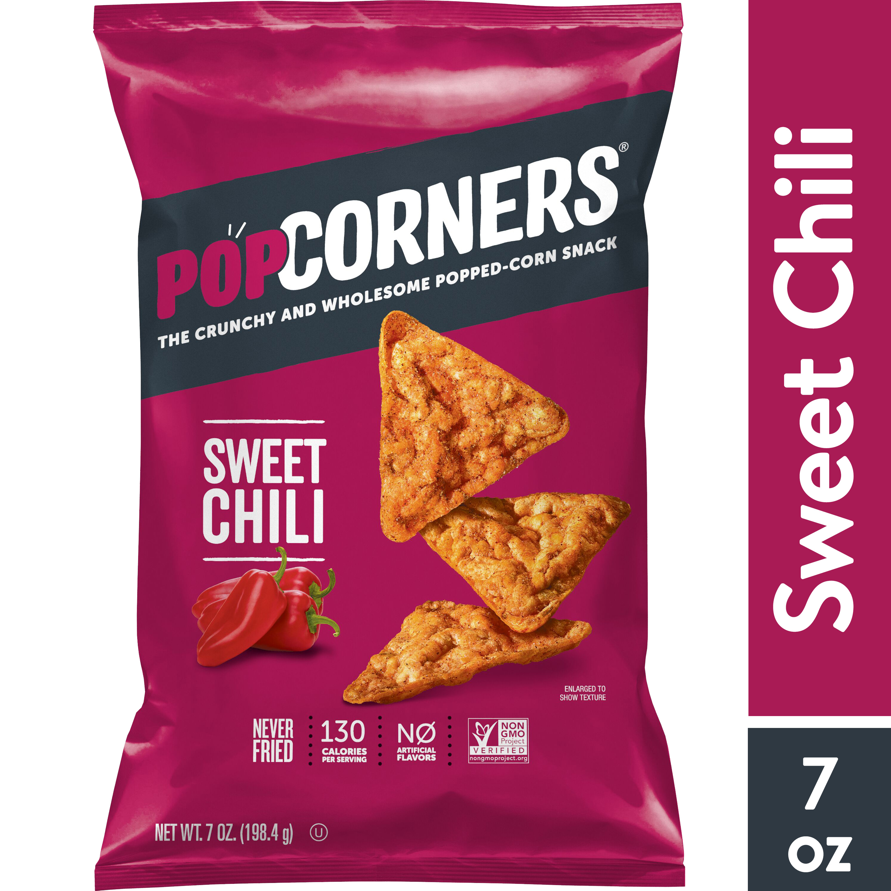 Popcorners Sweet Chili Gluten Free Popped Corn Snacks, 7 oz Bag ...