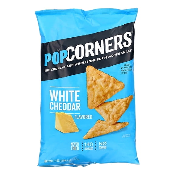 Popcorners White Cheddar Chips 7 oz