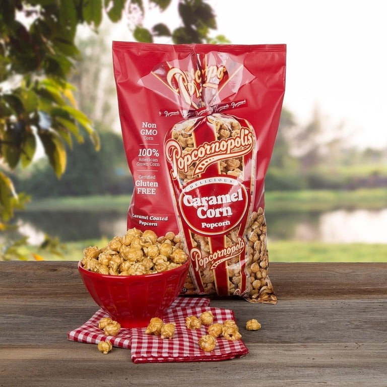 ポップコーン Popcornopolis Non-GMO, Gluten-Free Caramel Corn (22 oz.) Made in