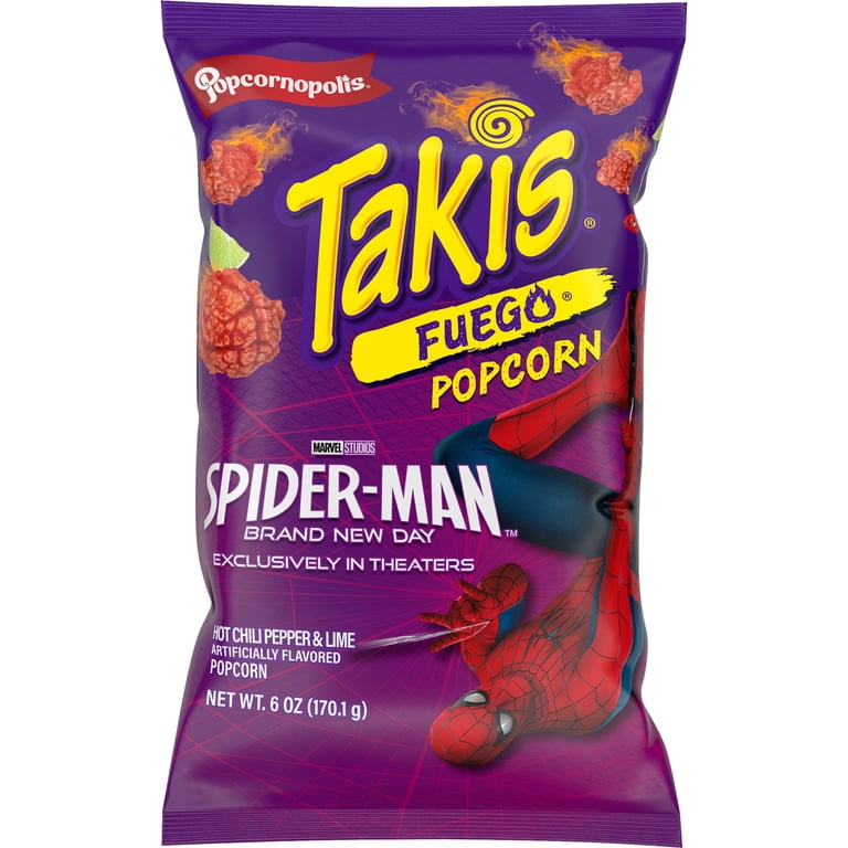 Popcornopolis Fuego Takis 6 oz Bag, Hot Chili Pepper & Lime