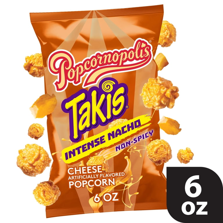 Popcornopolis Intense Nacho Takis 6 oz Bag, Cheese Popcorn - Walmart.com