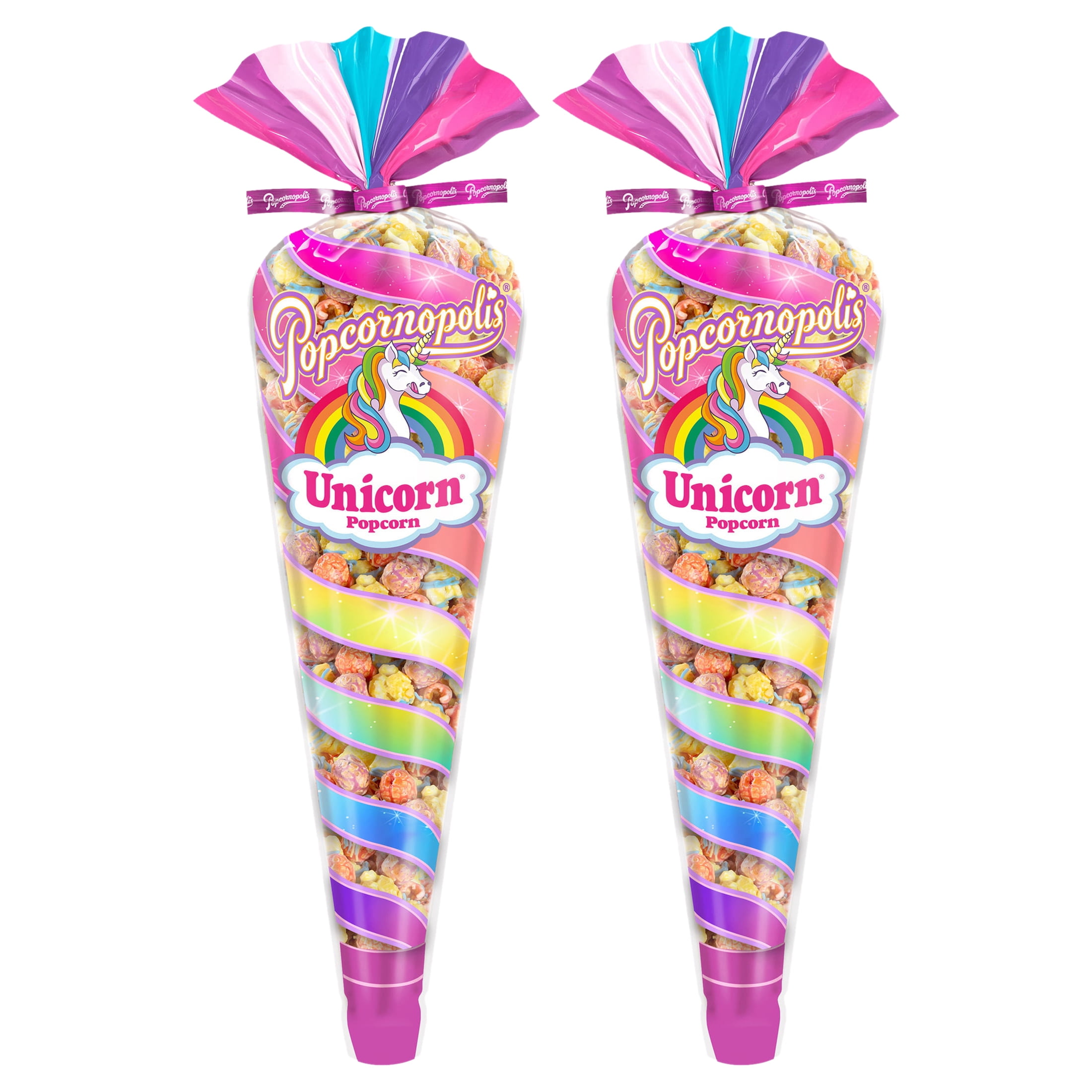 (2 pack) Popcornopolis Unicorn Popcorn, 10 oz. Gift Cone