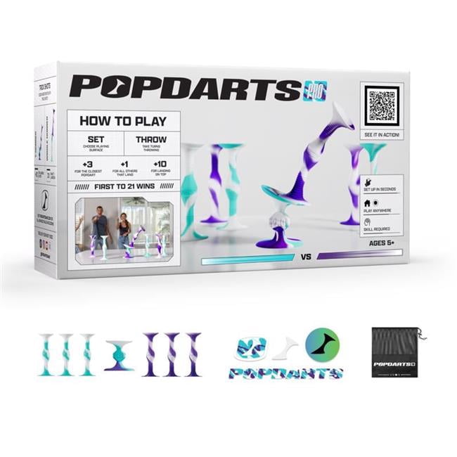 Popdarts 8128300 Pro Pack Darts Board, Retro