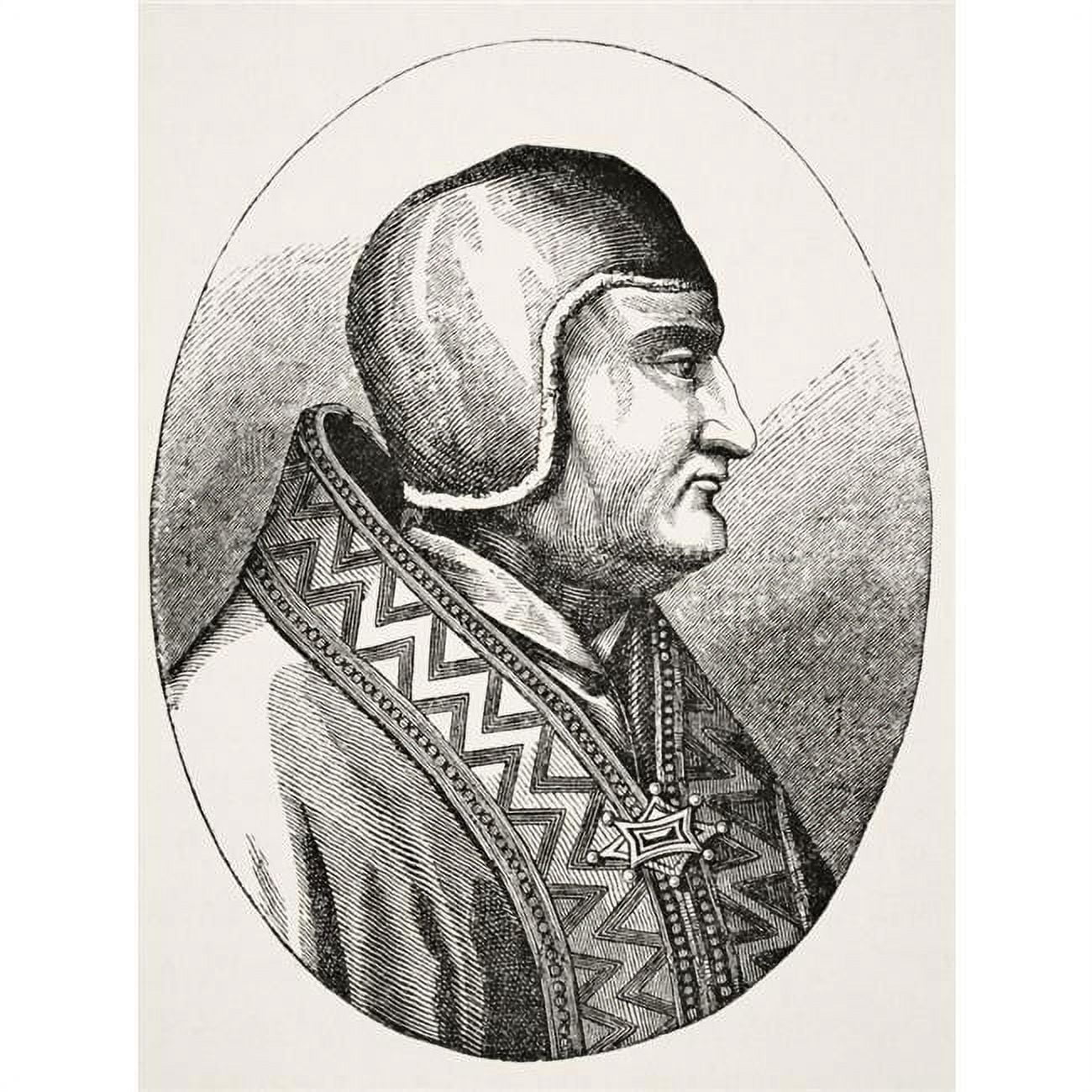 Pope Clement IV 1195 To 1268 Born Gui Faucoi Le Gros From Science & Literature In The Middle Ages by Paul Lacroix Published London 1878 Poster Print - 12 x 16